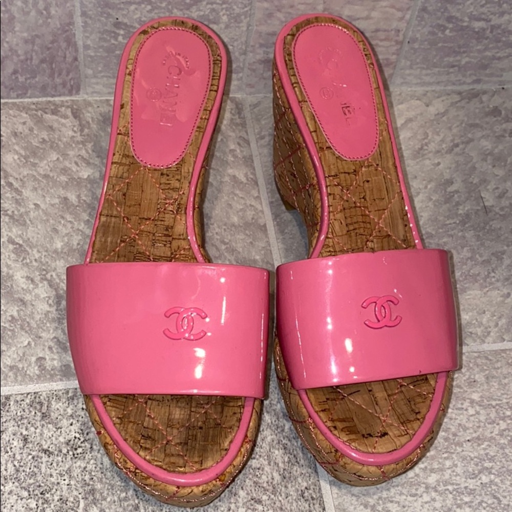 Chanel wedges